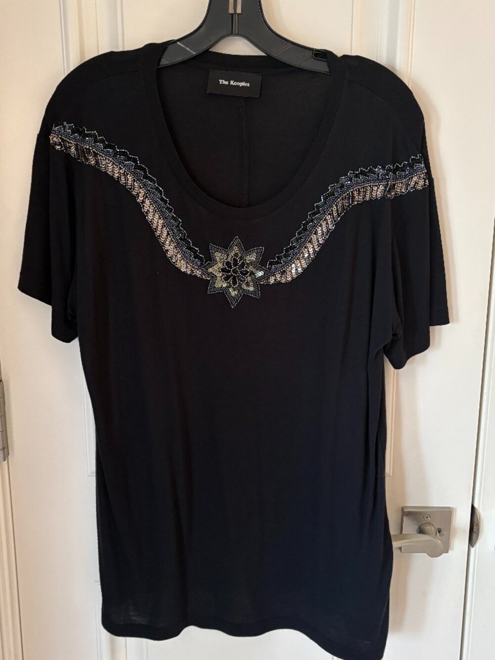 The Kooples soft black long tee